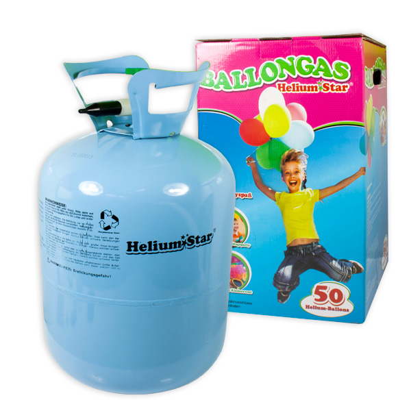 Ballongas-Flasche für 50 Ballons Einweg