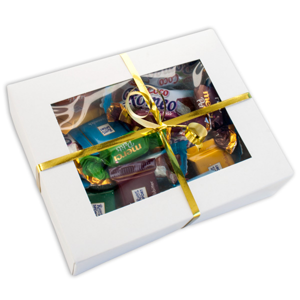 Schokoladen Geschenkpaket, 6 verschiedene Süßigkeiten, 27-teilig