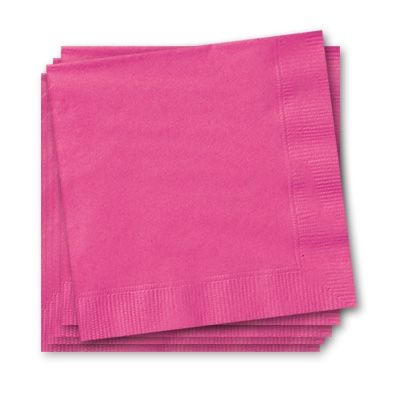 Servietten in Pink 20 Stück, 25 cm, Papierservietten für alle Anlässe