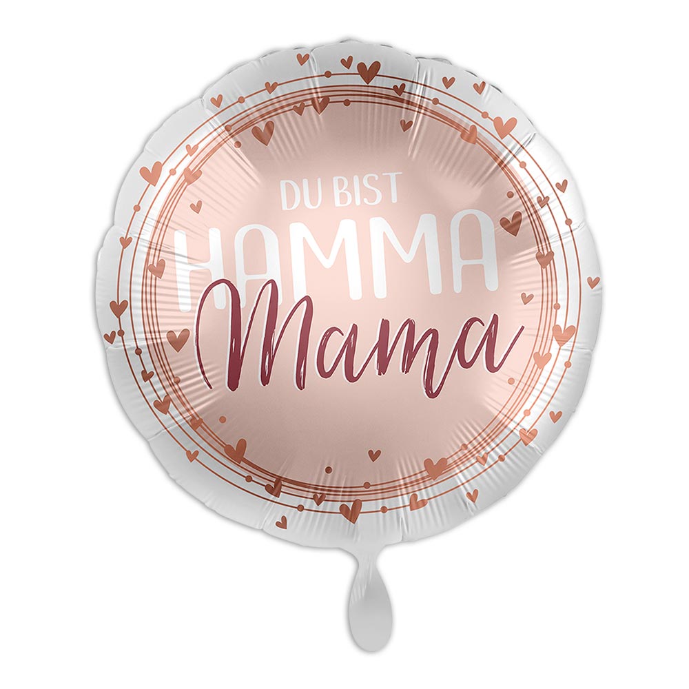 Ballongeschenk mit Helium "Hamma Mama", Ø 35cm