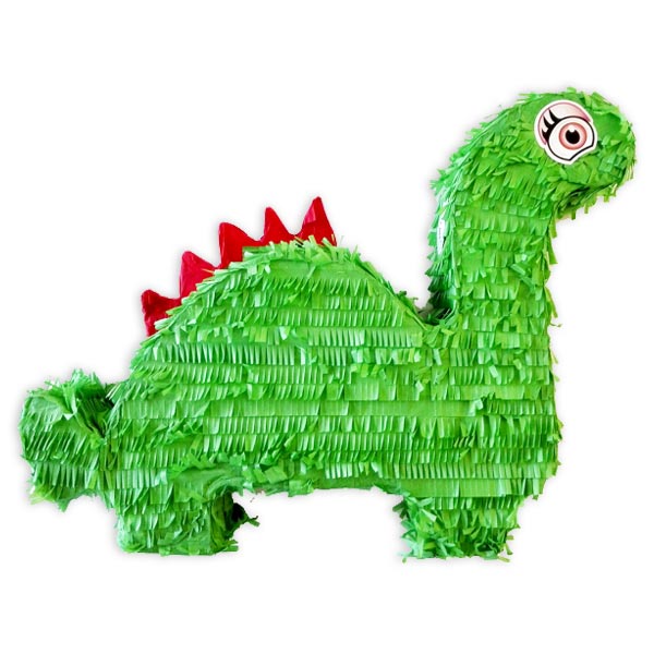 Pinata Dinosaurier, grüner Dino zum Spielen & Dekorieren, 46cm x 39cm