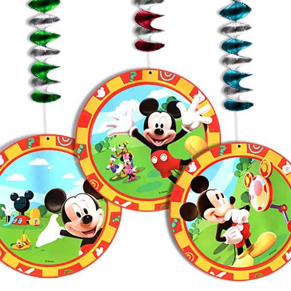 Spiralen Mickey Mouse 3er,Pappe,60cm