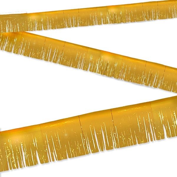 Fransen Wimpelkette golden 6m, außerordentlich hübsch, für 50.Jubiläum