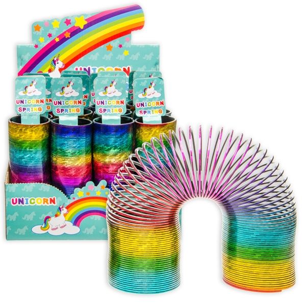 Großpack Glitzer Spiralen Einhorn, 12 Stk, Treppenläufer