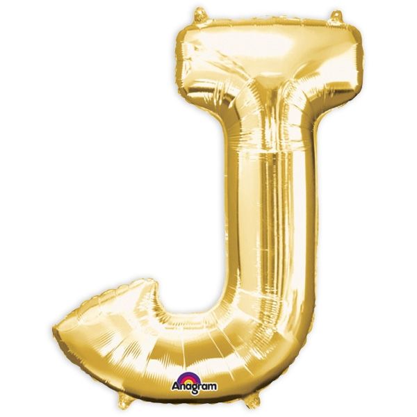 Folienballon Buchstabe "J" - Gold