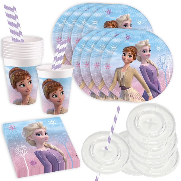 Frozen 2 Wind Spirit Basicset bis 8 Gäste, 54-teilig