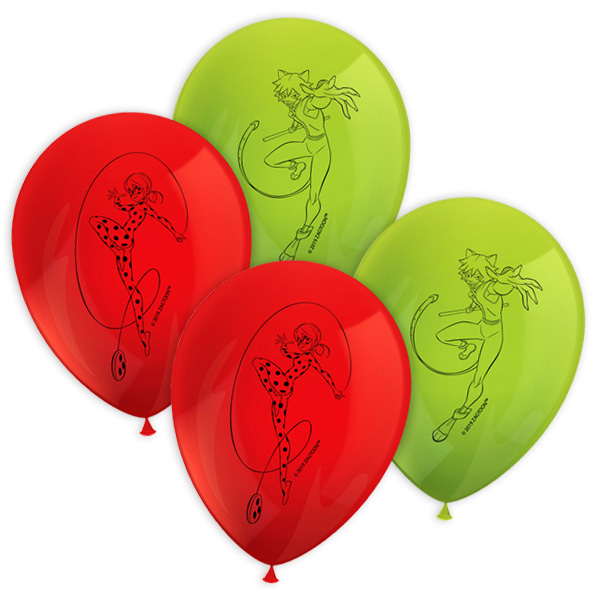 Latexballons, Miraculous, 8er Pack, Ø 30cm