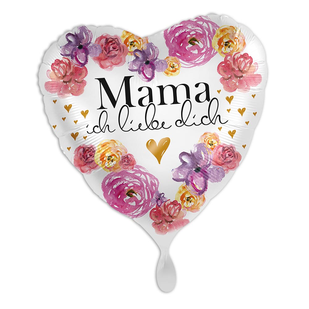 "Mama, ich liebe dich", Herzförmiger Folienballon
