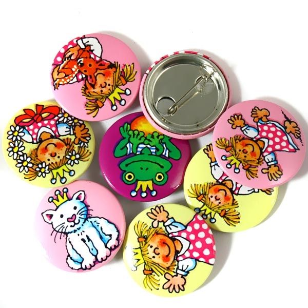 Buttons Mini Prinzessin 8er,Metall,2,5cm