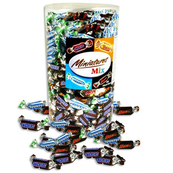 Schokoriegel Mix Minis XXL, 3 kg Box