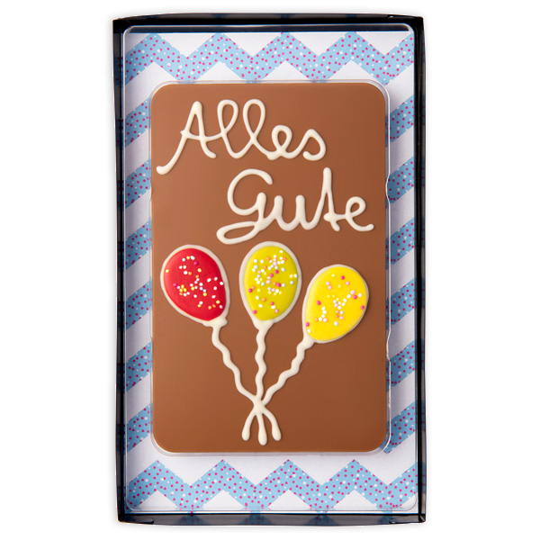 Schokoladen Geschenktafel "Alles Gute", 120g