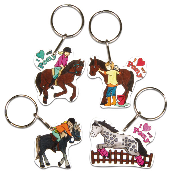 Schrumpffolien-Set My Pony 8tlg. für 4 tolle Schlüsselanhänger mit Ponys