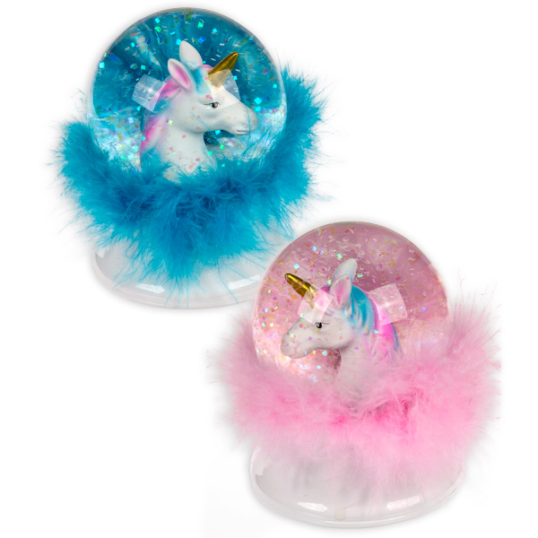 Einhorn-Glitterkugel mit farbwechselnder LED, 1 Stk