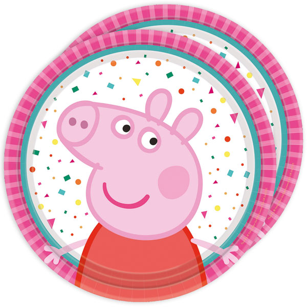 Teller Peppa Pig, 8er, 18cm