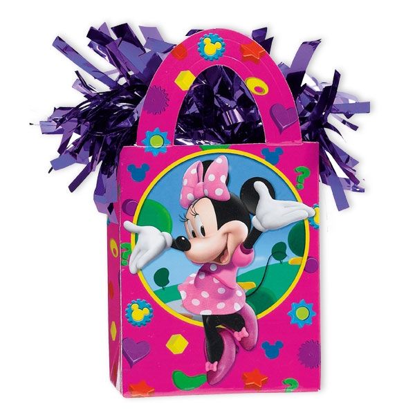Minnie Mouse Ballongewicht für Folienballons zu Mäuseparty, 1 Stück
