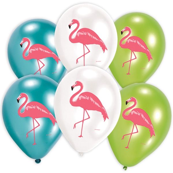 Flamingo, Latexballons, 6er