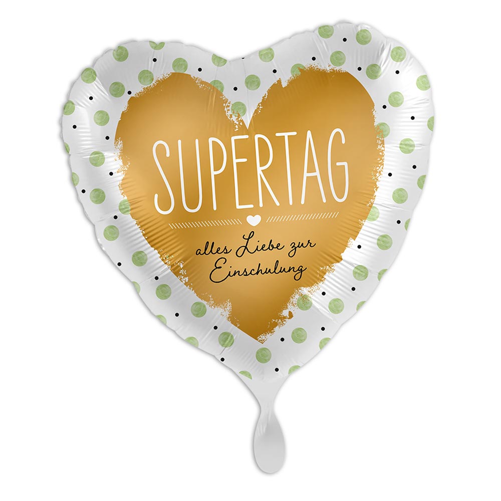 "Supertag", Folienballon Herzförmig