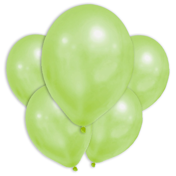 Grüne Metallic-Ballons, 8 Stk., 20cm