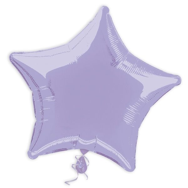 Stern-Folienballon lavendel 44cm, Sternenballon als Deko/Geschenk
