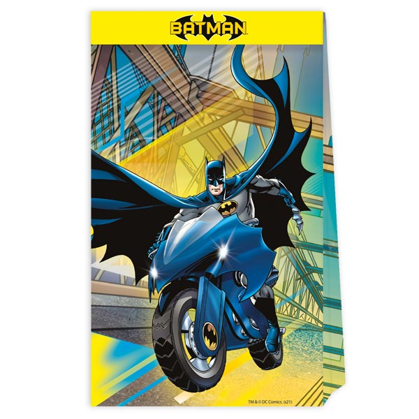 Batman Mitgebseltüten aus Papier, 4er Pack