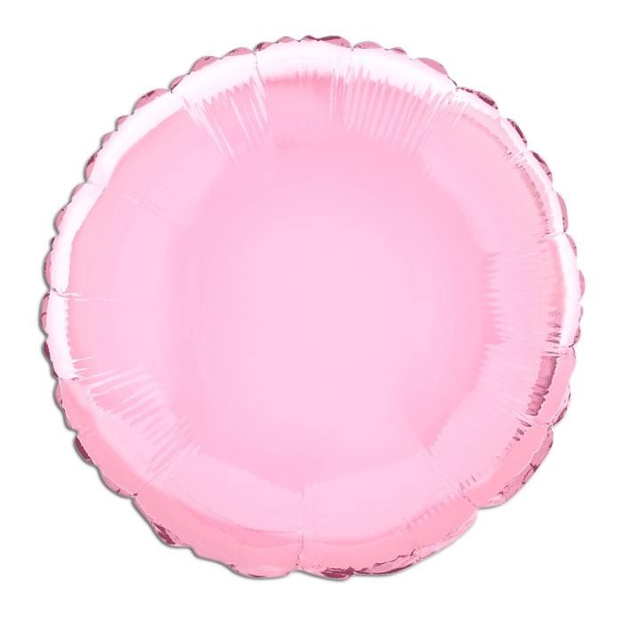 Folieballon rund rosa 35 cm