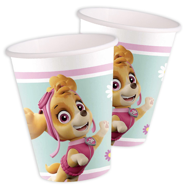 Paw Patrol Girls Partybecher, 8 Stk., 200ml