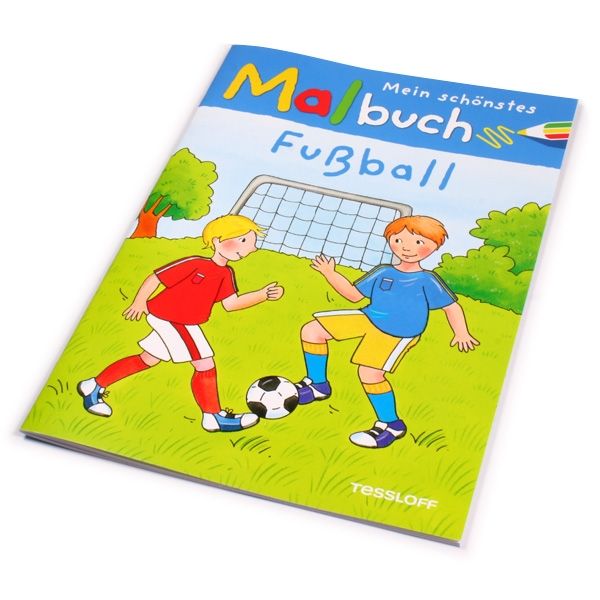 Fußball-Ausmalbuch 32 Seiten, 1 Kindermalbuch, große Ausmalbilder