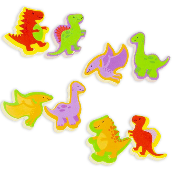 Radiergummis "Dinosaurier", 2er Pack