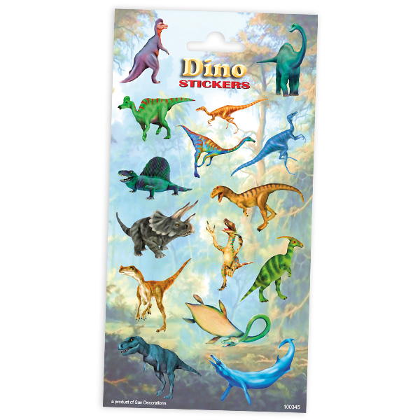 Stickerbogen "Dinosaurier" mit 15 Stickern