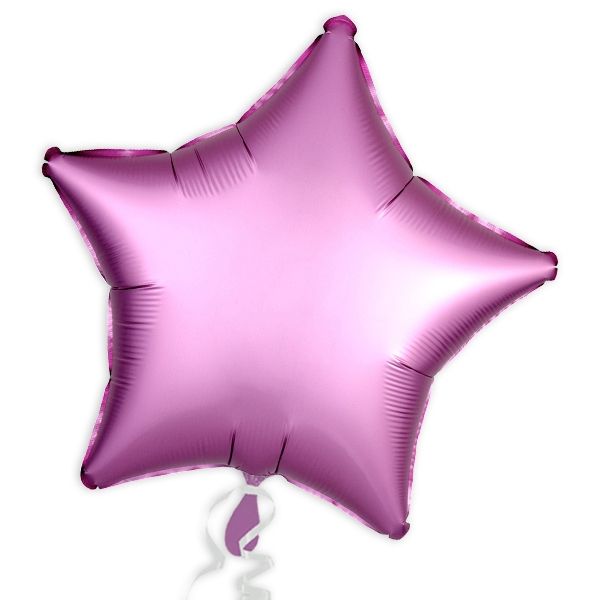 Folieballon Stern, Satin Luxe Rosa, 45 cm