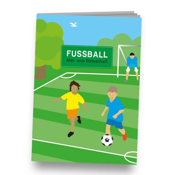 Fussball Mal-Rätselheft, DIN A6, 12 Seiten