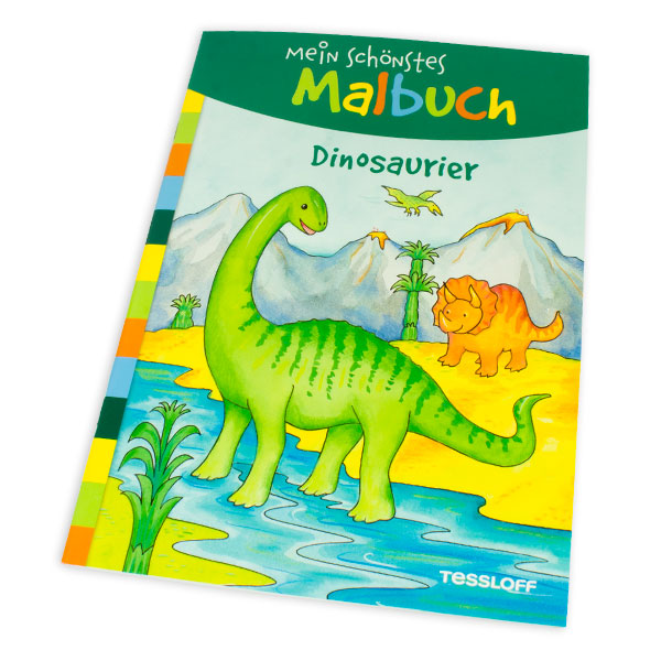 Dino-Malbuch, Dinosaurier-Ausmalbilder für kleine Kinder, 32 S.