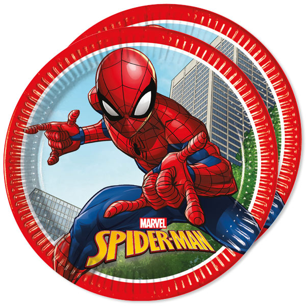 Spiderman Crime Fighter Teller, 22,5cm, 8 Stück