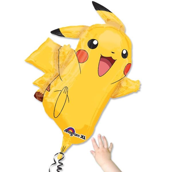 Pikachu Folieballon, 1 Stk, 62cm x 78cm, Pokemon