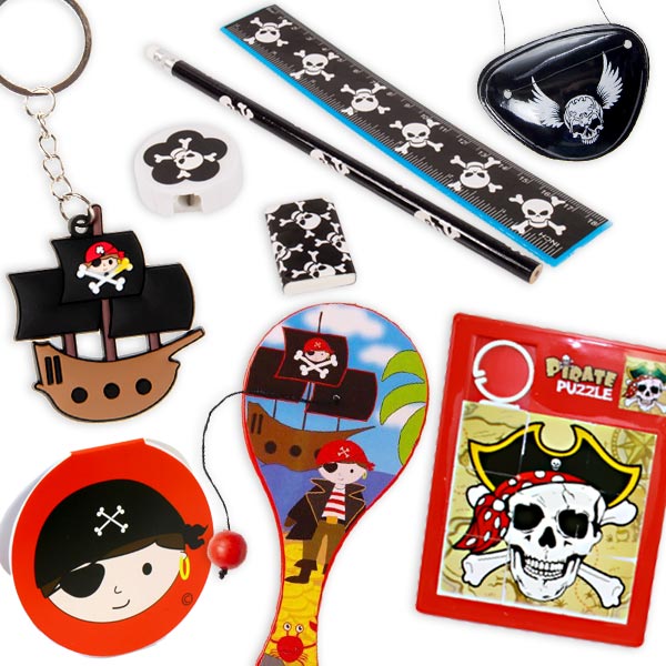 Piraten Mitgebselset für 1 Kind, 6 coole Kleingeschenke