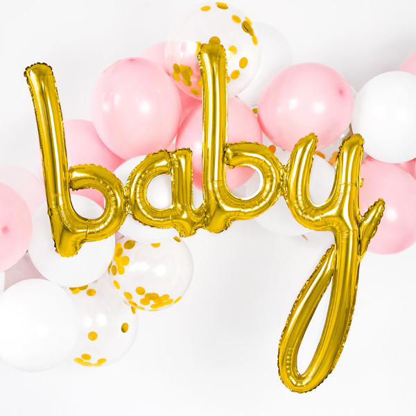 Baby Shower Babyparty Deko-Set Mädchen bis 8 Gäste, Tisch & Raumdeko