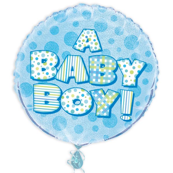 A Baby Boy Ballon Geburt mit Helium gefüllt verschenken u. Verschicken