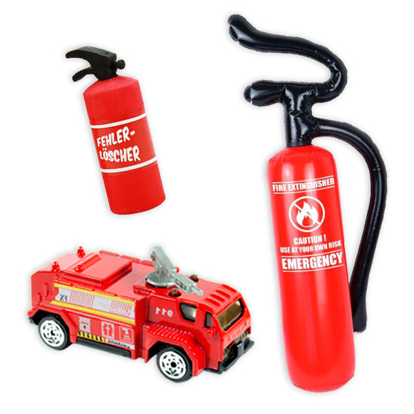 Geschenkset Feuerwehr, für 1 Kind, 4-tlg