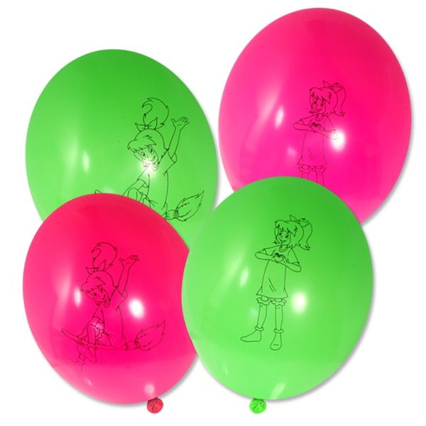 Bibi Blocksberg Luftballons, 8er Pack Latexballons mit der kleinen Hexe