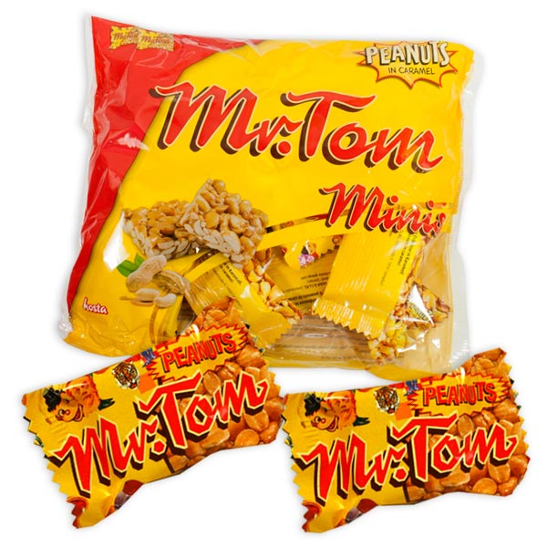 Mister Tom Mini, leckerer Erdnuss-Snack im Viereck, 200g Packung
