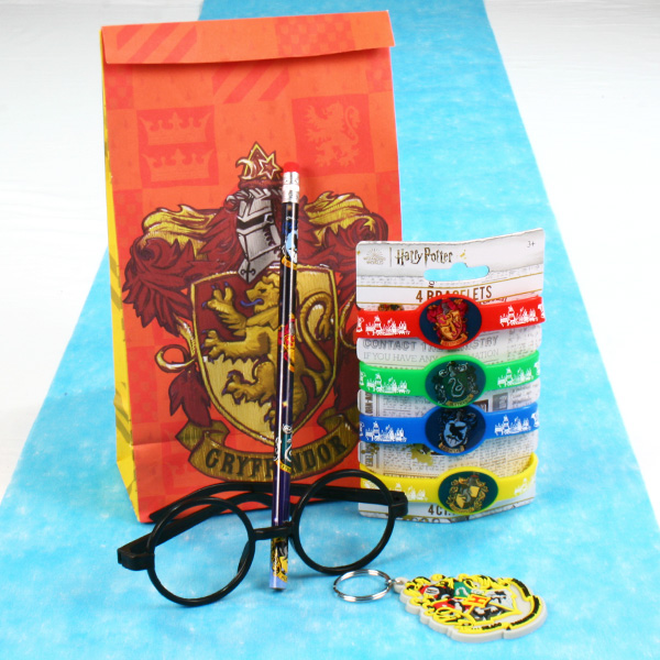 Harry Potter Geschenkset, 8-teilig, Brille, Armbänder, Anhänger & Stift