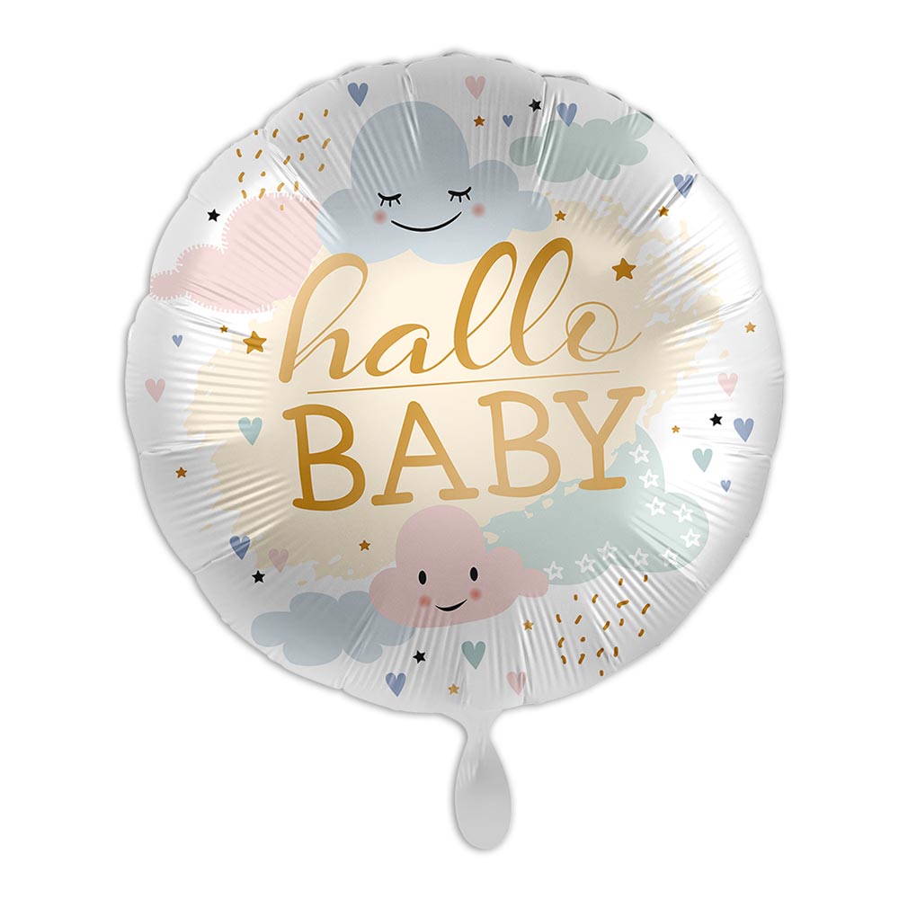 "Hallo Baby", Folienballon rund Ø 34 cm