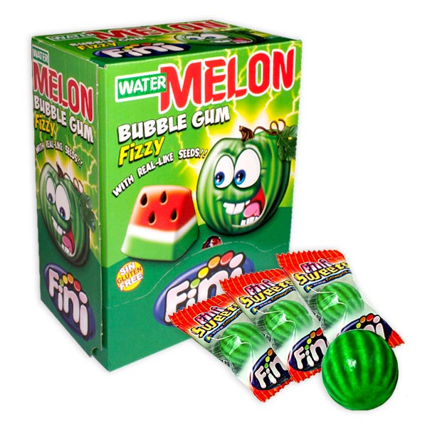 Großpack Kaugummi Wassermelone mit Füllung, 2 cm, 200 Stk.