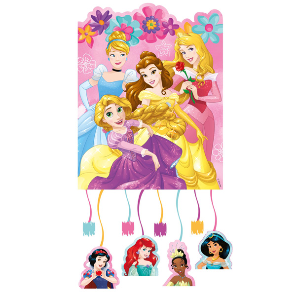 Disney Prinzessinnen Zugpinata aus Pappe, 21cm x 27cm