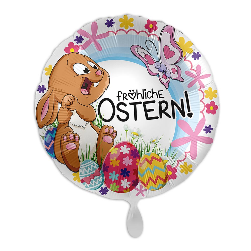 "Fröhliche Ostern", Heliumballon rund Ø 34 cm