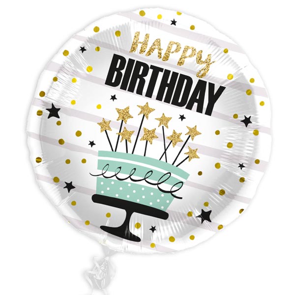 Geburtstagstorte auf schwebenden Ballon verschicken "Happy Birthday"