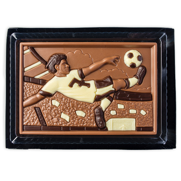 Schokoladen Geschenktafel "Fußball", 85g