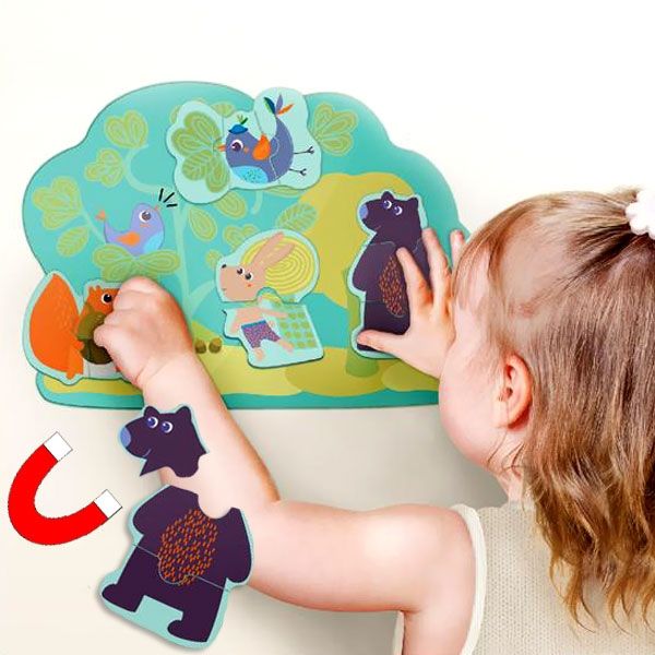 Hoppy Bunny & Friends Magnet-Spiel für die Wand, 11 tlg.