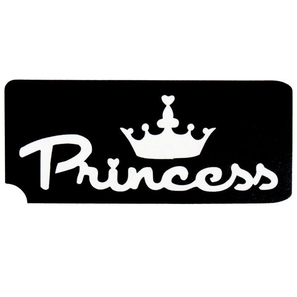 Princess Tattooschablone, der Hautschmuck für Prinzessinnen 6,5x3,5cm