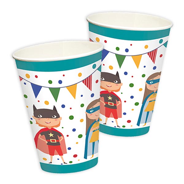 Superhelden Partyset, 74-teilig für 10 Kids Superhelden Partyset, 74-teilig für 10 Kids